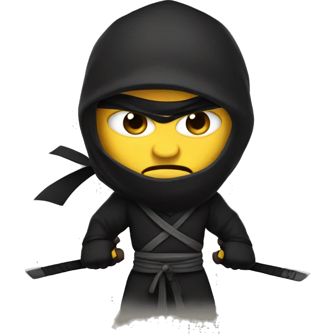 Angry ninja emoji