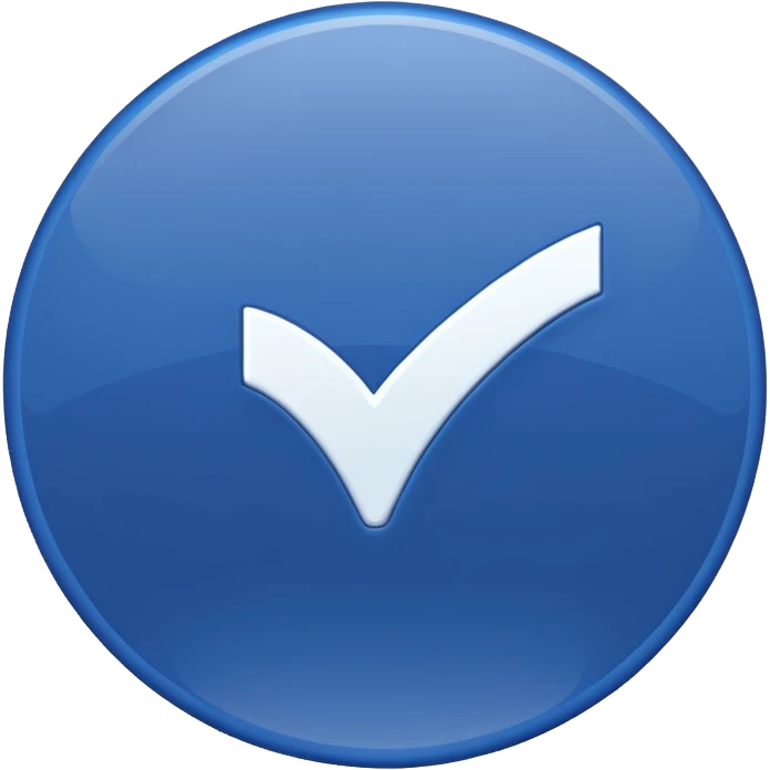 Facebook Verification blue tick emoji