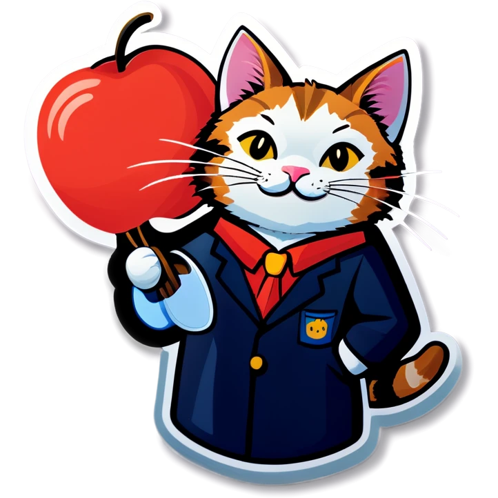 Cat teacher emoji