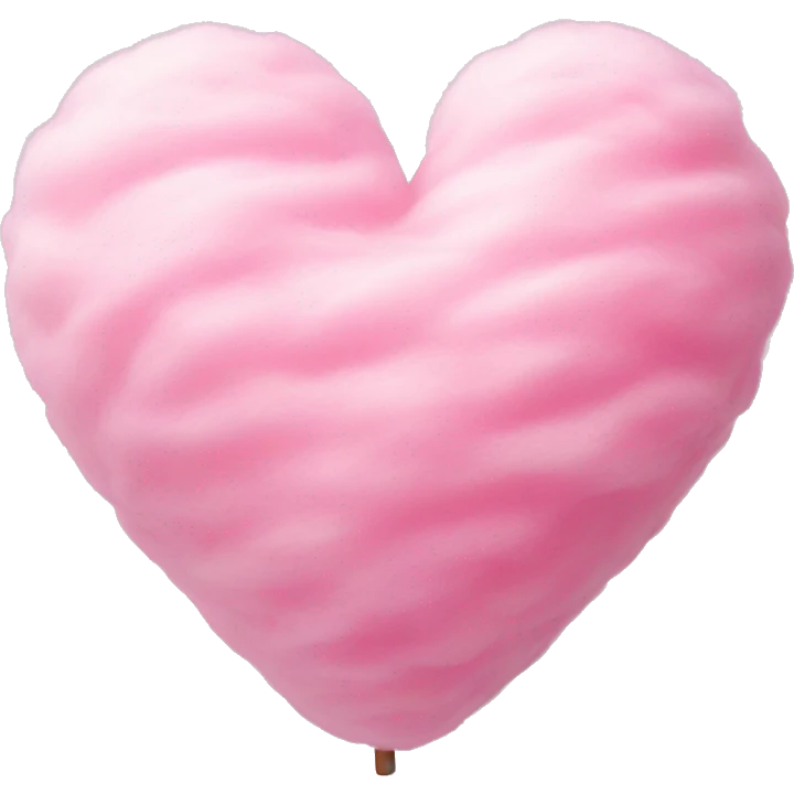 Cotton candy heart emoji