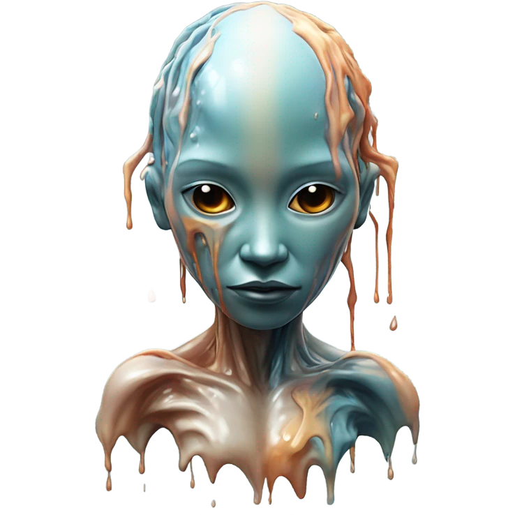 Melting scifi Person in love emoji