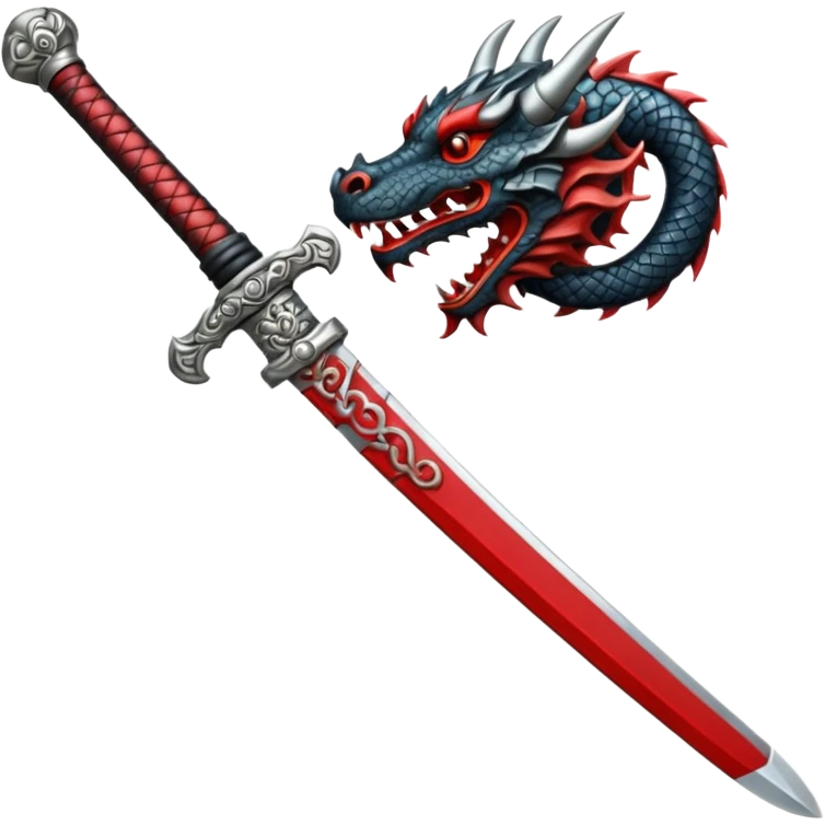 A dragon handle of a samurai sword emoji
