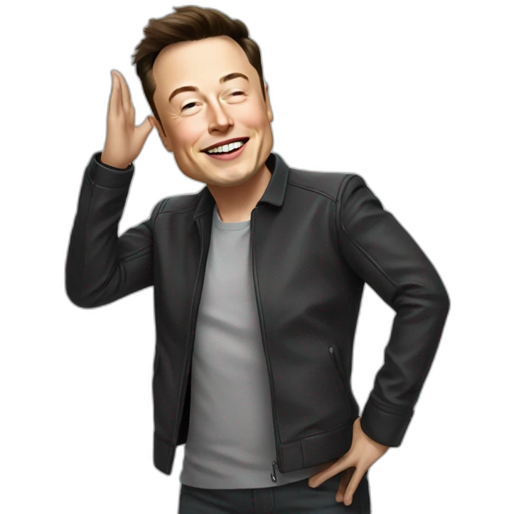 elon musk qui dab emoji