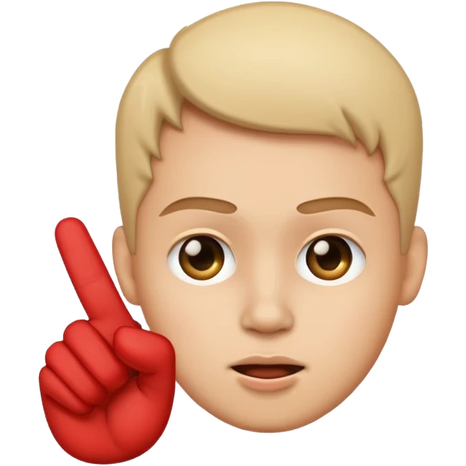 Face with middle finger emoji