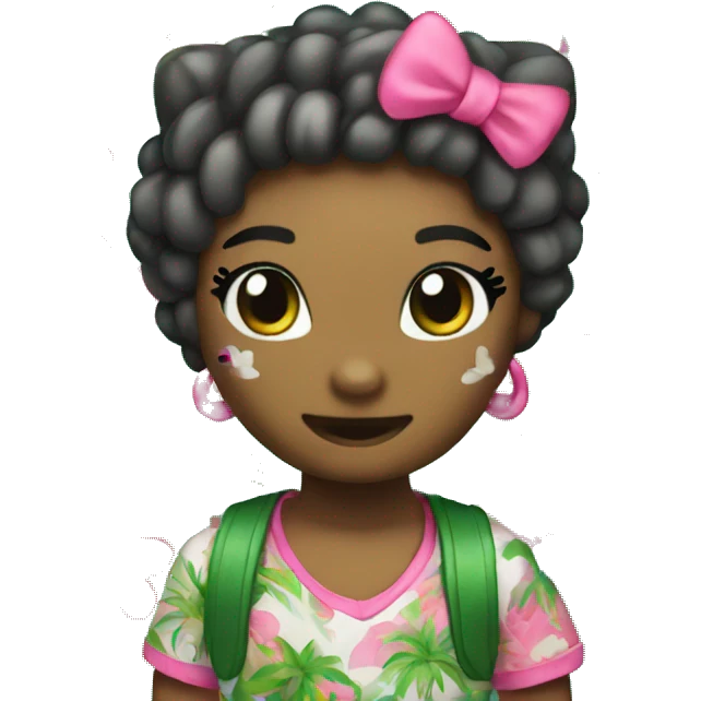 Tropical hello kitty  emoji
