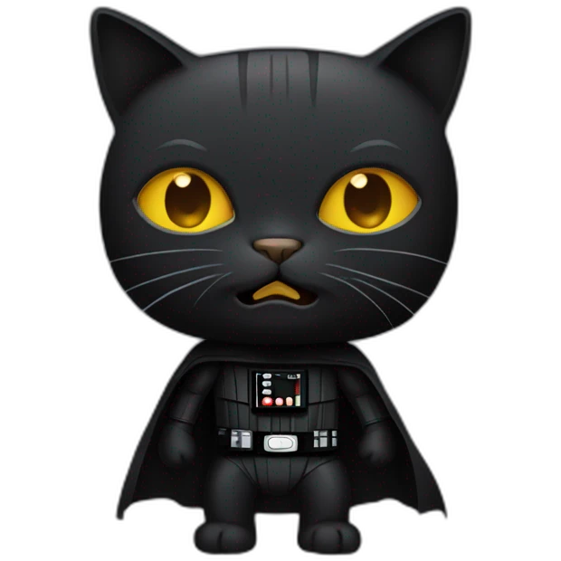 Cat dark vador emoji