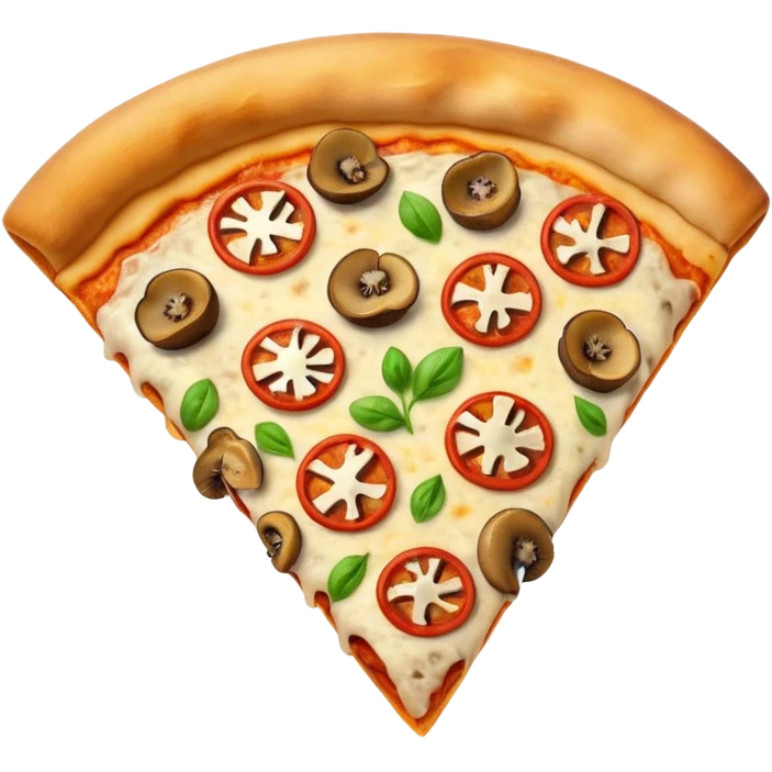 Mushroom pizza emoji