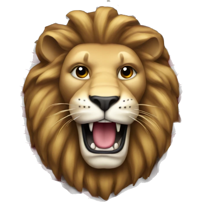 Lion with American flag inlayed emoji