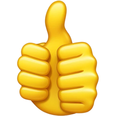 Cool emoji with a thumb up emoji