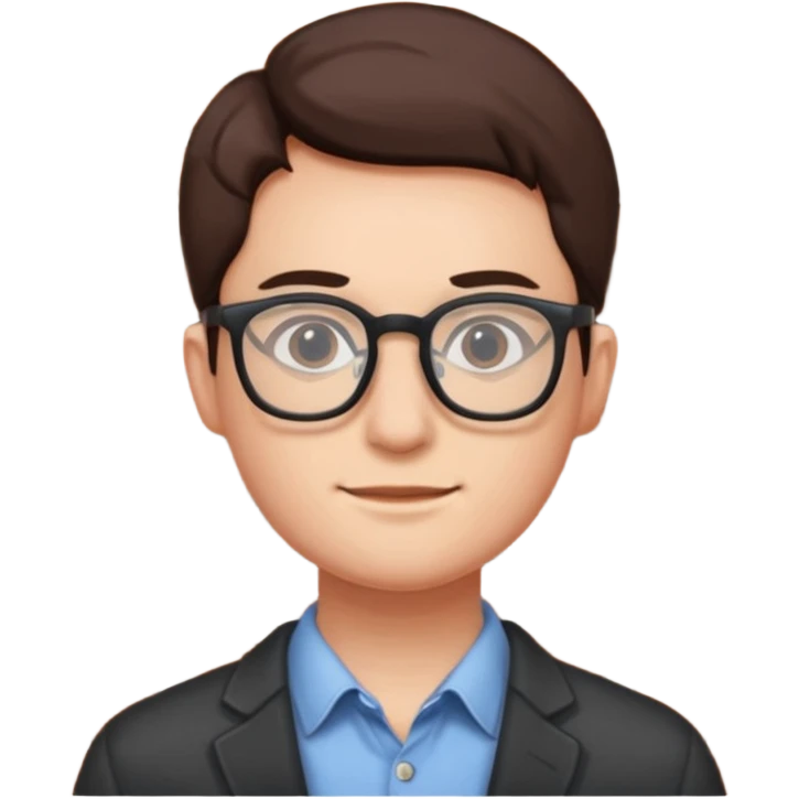 Brick wall with glasses emoji