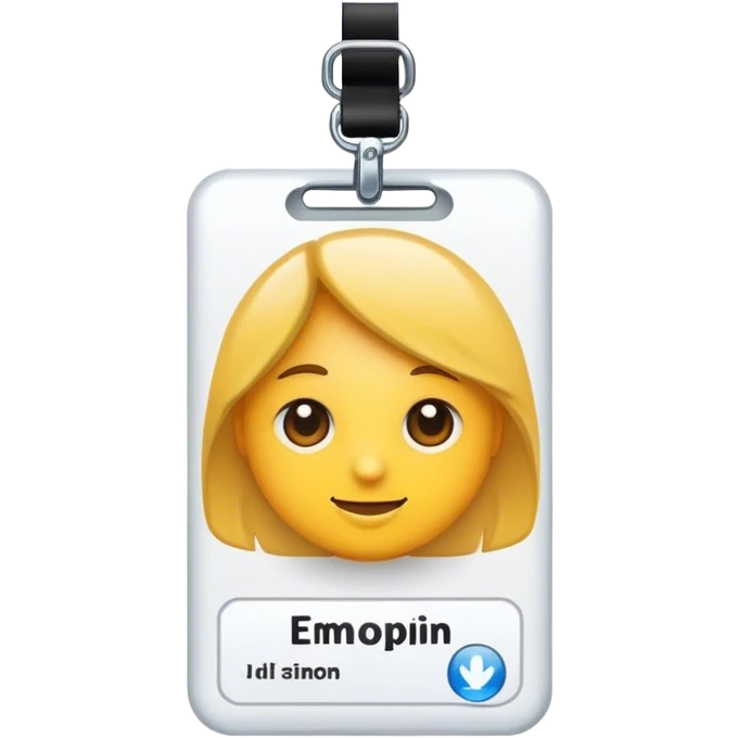 ID badge emoji