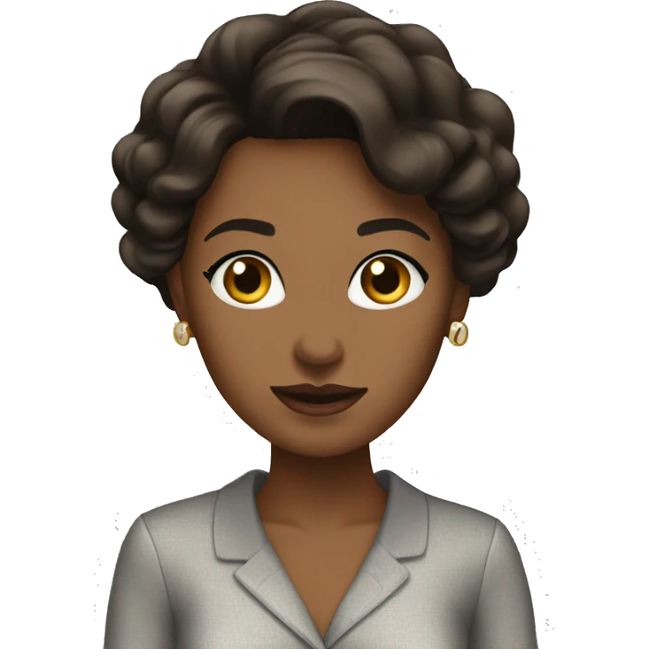 Brunette shopping classy emoji