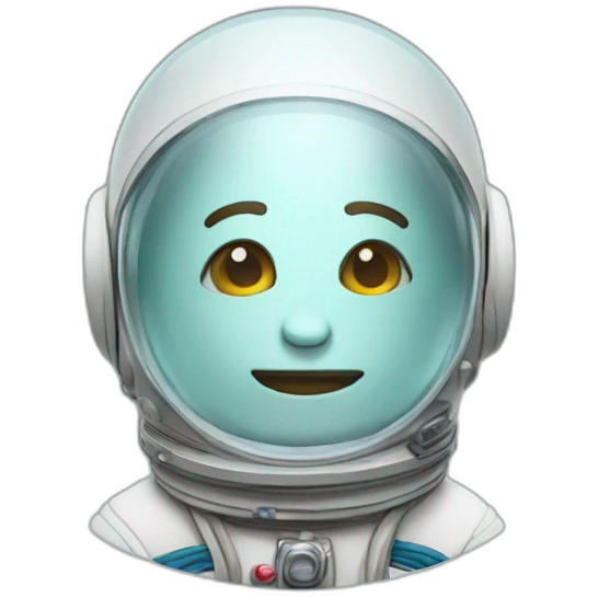 Astronaut glass head emoji