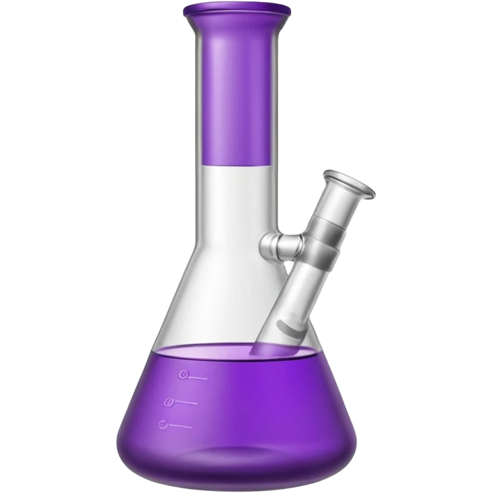 Purple Beaker Shaped Bong  emoji