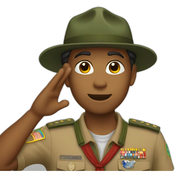 scout salute emoji