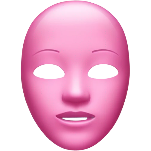 moisturizing hydrogel face mask pink emoji