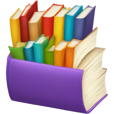 colorful book emoji