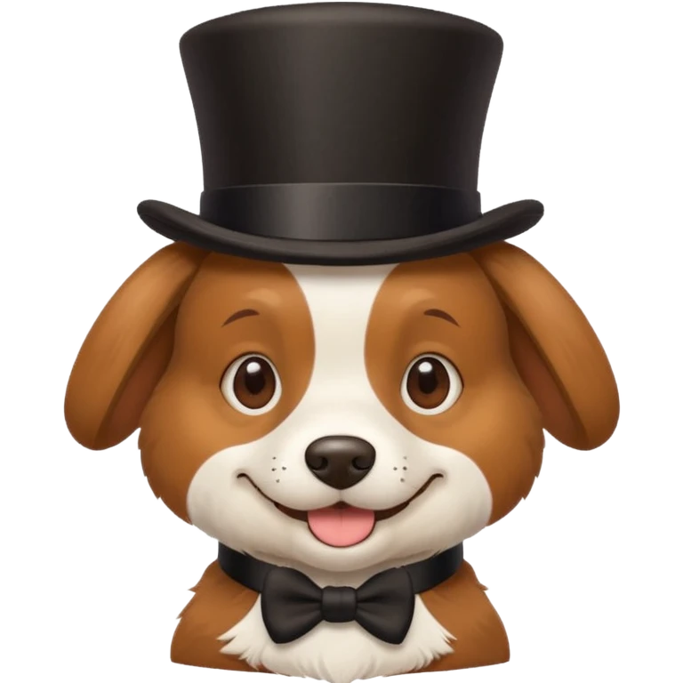 dog in a top hat emoji