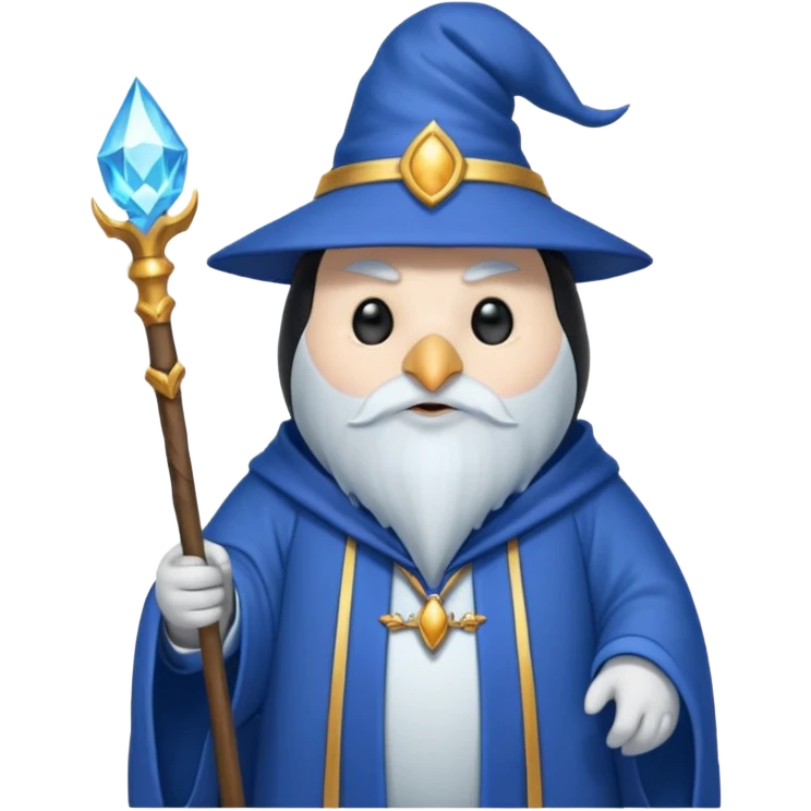 Penguin Wizard emoji