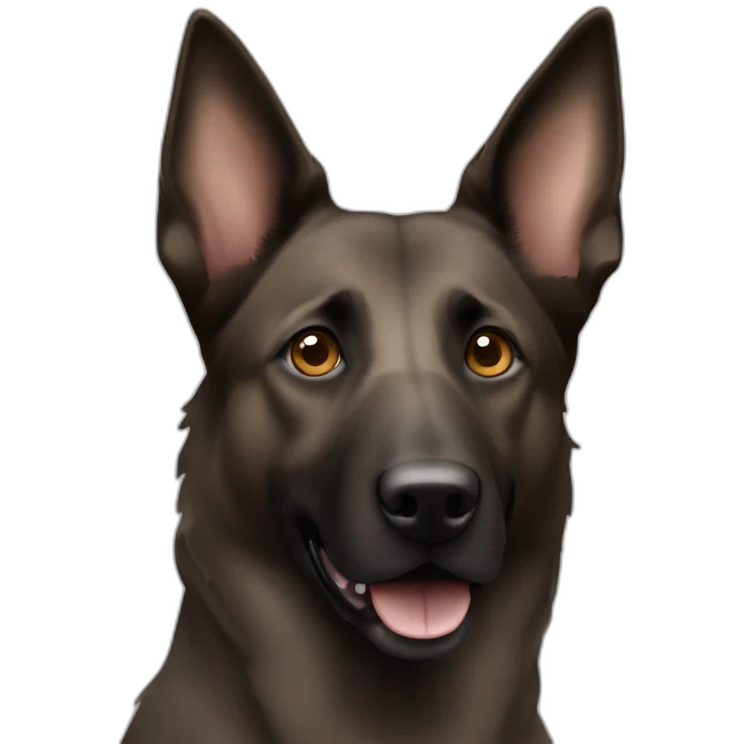Dutch Shepherd dog, light brown in eyes area emoji