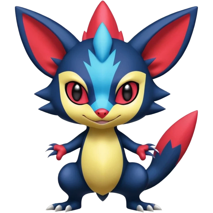  exotic tropical cyber-Litten-Sneasel-Weavile-Stitch-Noibat-Trico-Fakémon-Pokémon-Vernid-creature emoji