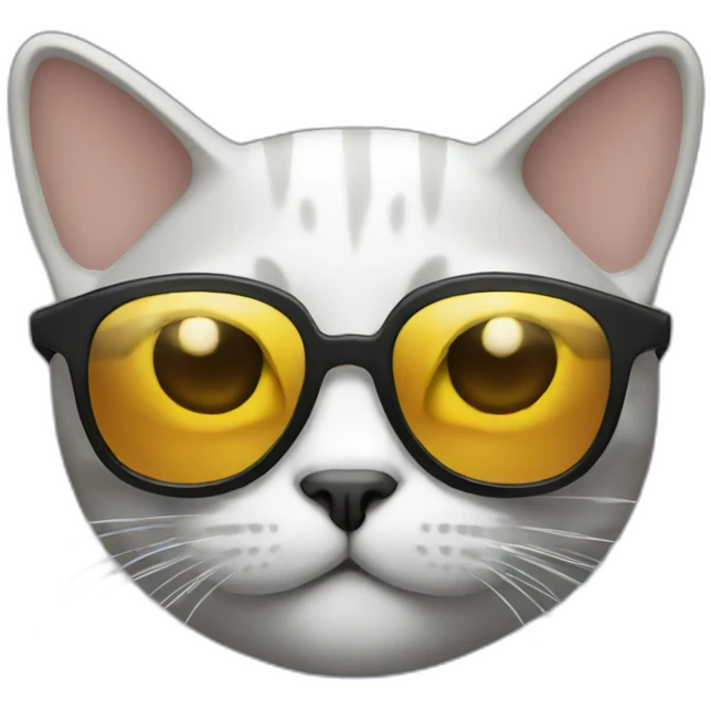 Cat with sunglasses emoji