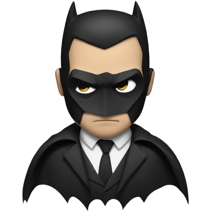 Batman smoking cigarette emoji