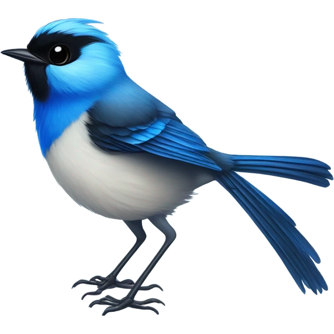  Blue Fairy wren bird emoji