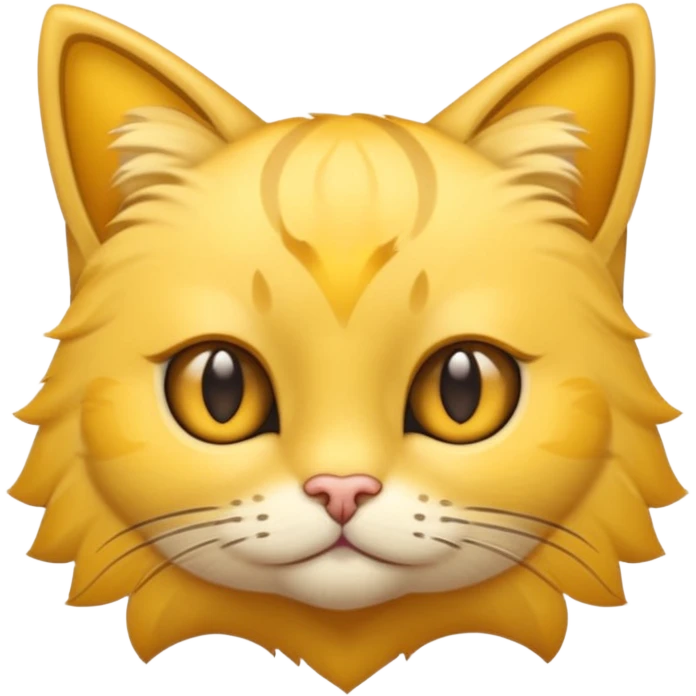 Gato amarillo de ojos de estrella emoji