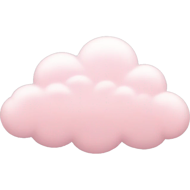 pastel pink cloud emoji