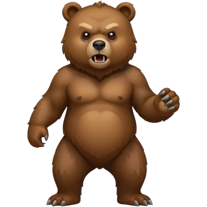 angry bear full emoji