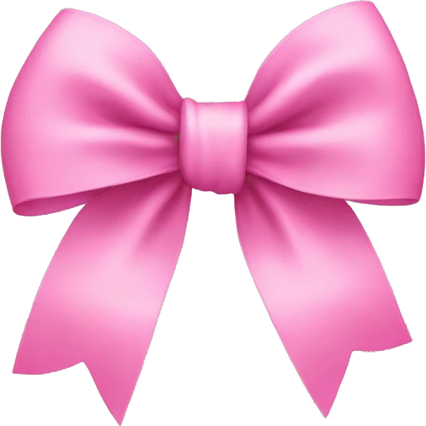 Pink bow emoji