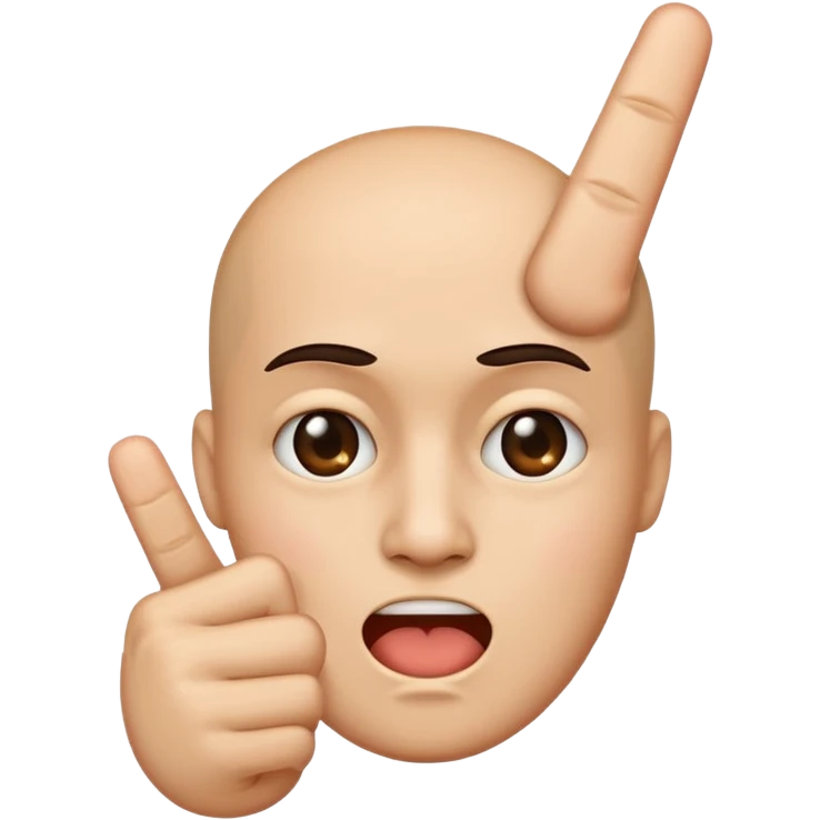 Face with middle finger  emoji