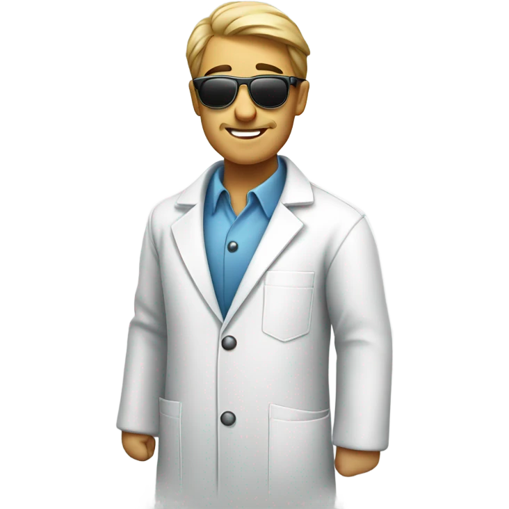 Lab with sunglasses emoji