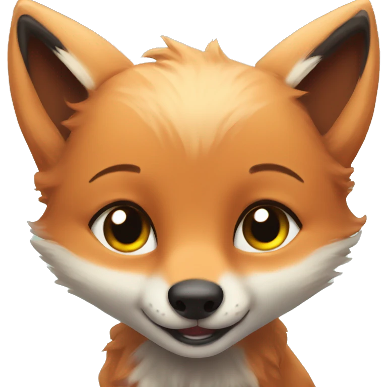 Baby fox and baby wolf emoji