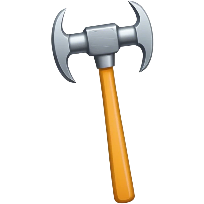 Rounding hammer emoji