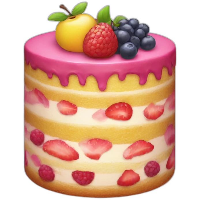 fruity cake emoji
