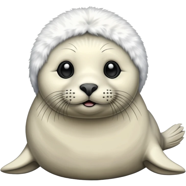white winter & artic animal (seal)  emoji