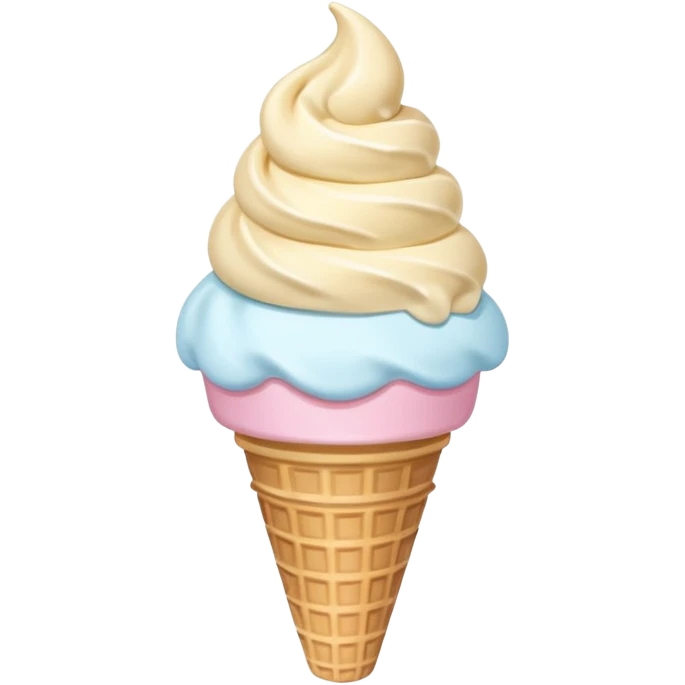 cononito de helado de vainilla kawaii emoji