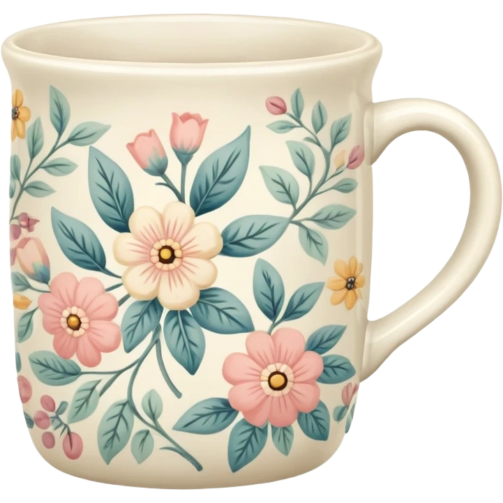 cute vintage coffee mug emoji