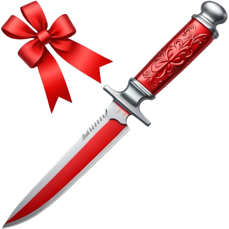 Knife with ribbon emoji