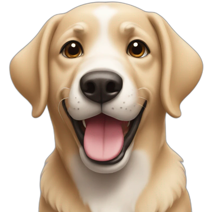 Perro feliz emoji