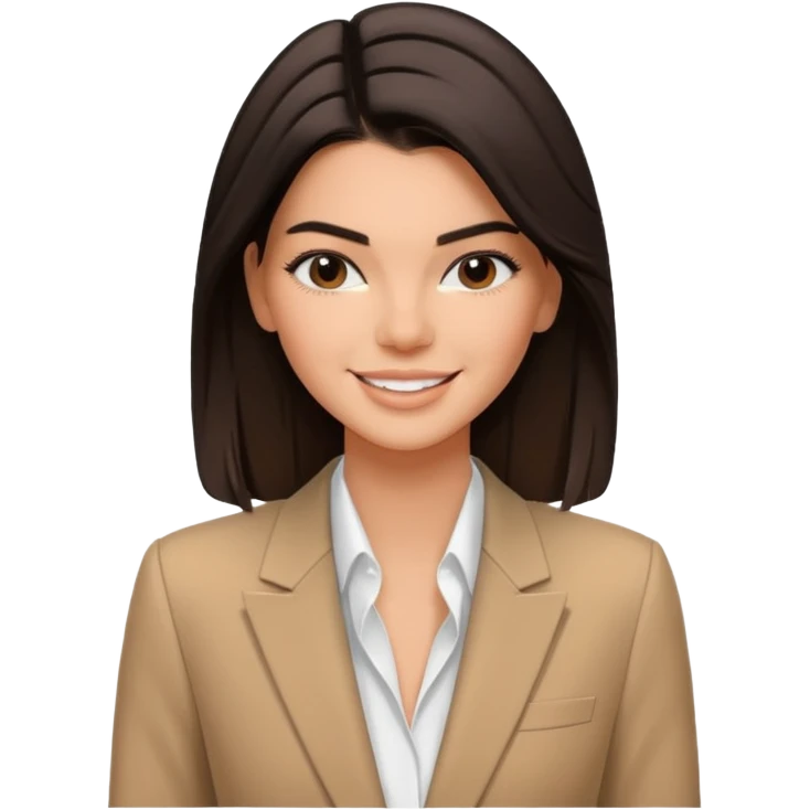 kendall jenner in einem professionellen setup emoji