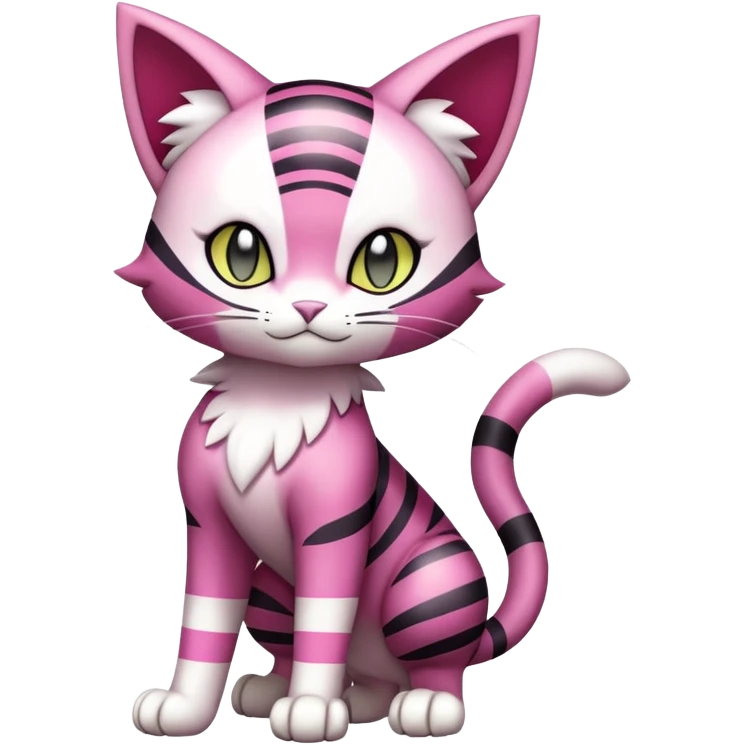 Liepard-Skitty-Delcatty-Pokémon-Fakémon-hybrid-creature (full body) emoji