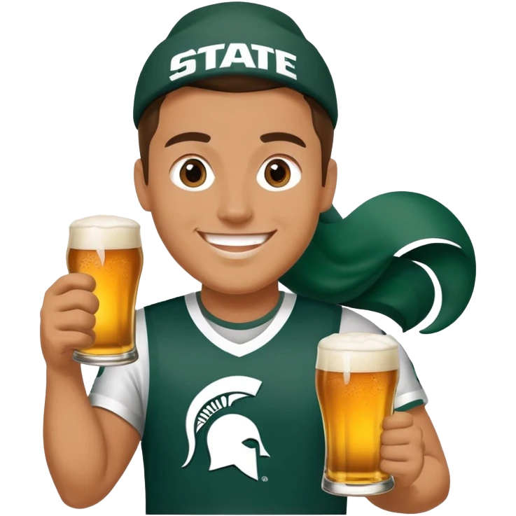 Fat Michigan state fan emoji