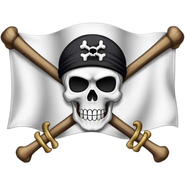 Whitebard's crew flag from anime one piece emoji