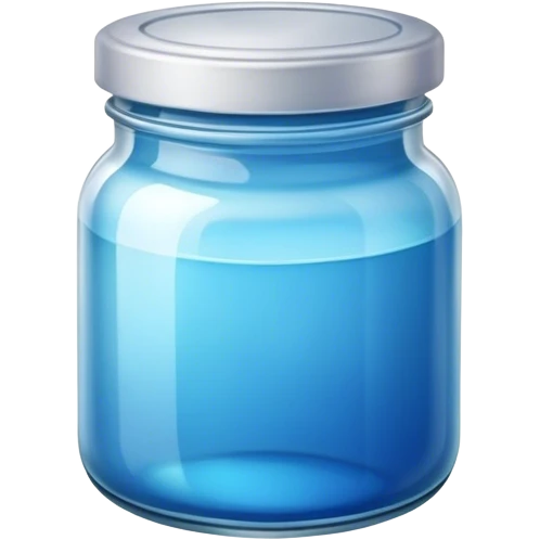 jar of blue hair dye emoji