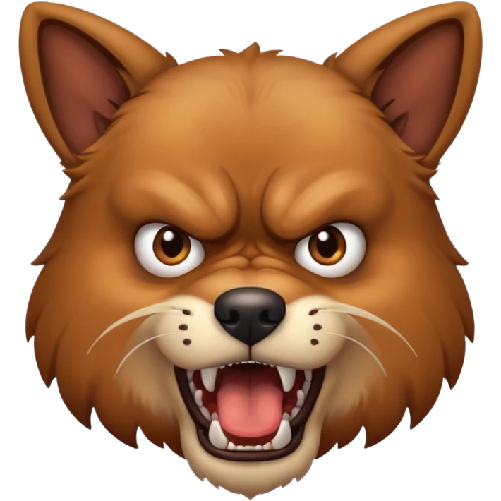 Angry dog emoji