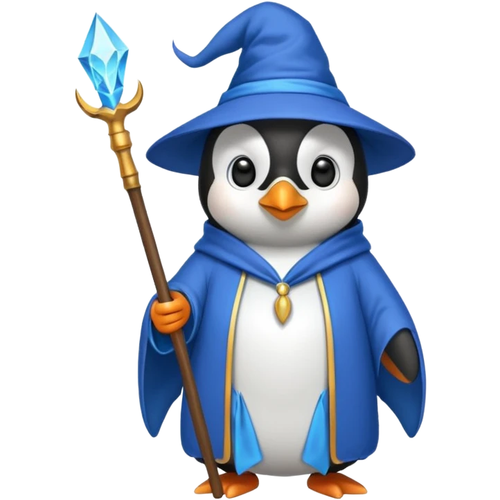 Penguin Wizard emoji