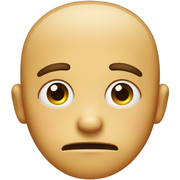 sad no mustache emoji